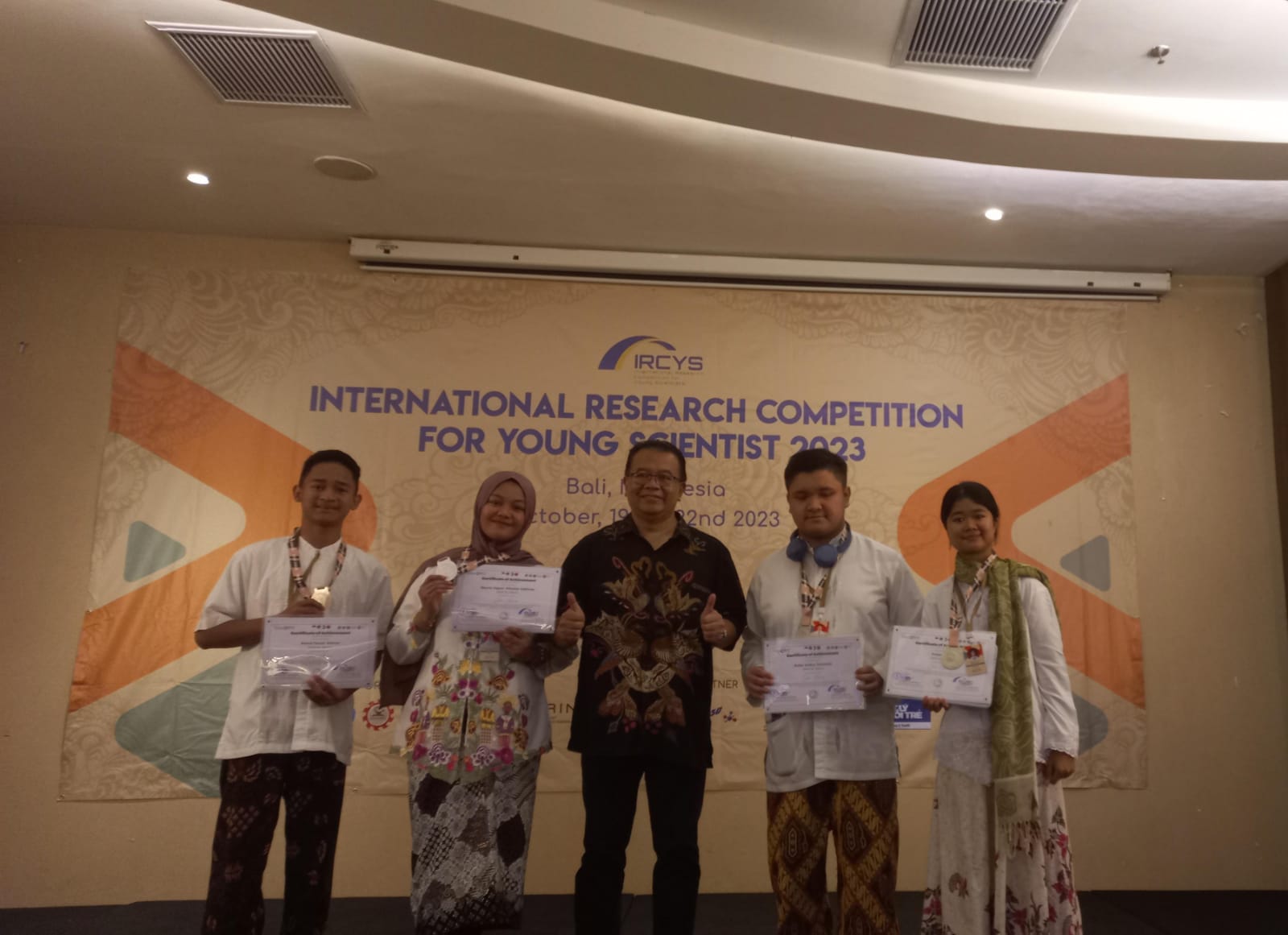 Silver medal International Research Competition for young scientist
