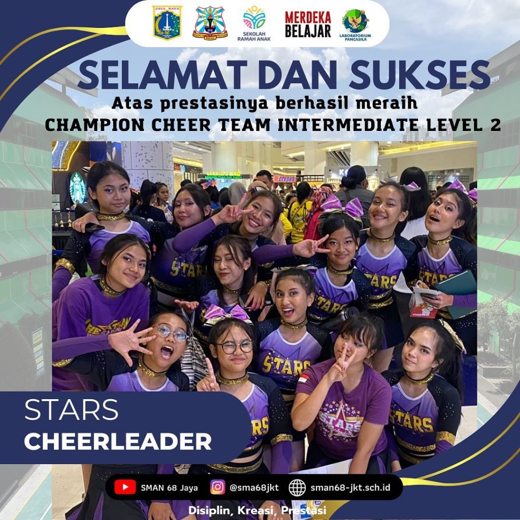 Prestasi Gemilang Stars Cheerleader SMAN 68 Jakarta di Berbagai Kompetisi Cheerleading