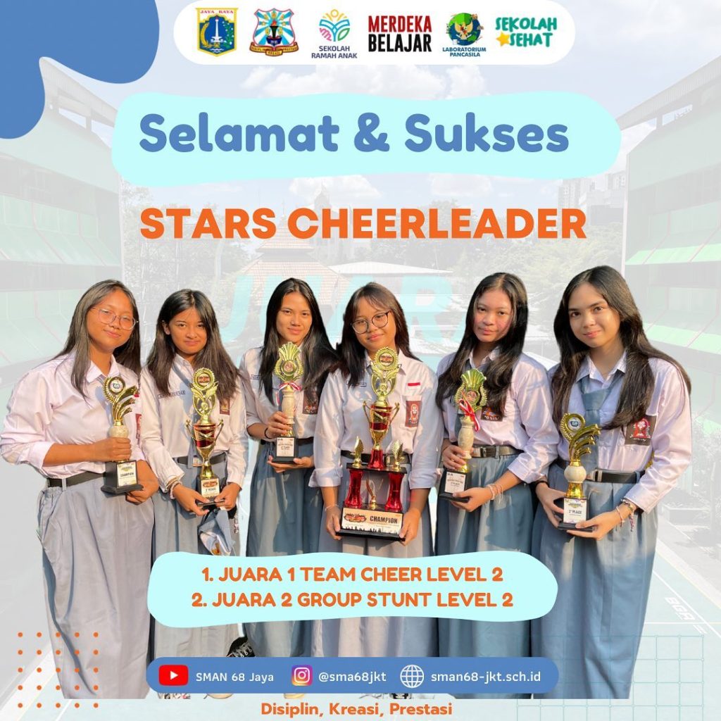 Selamat untuk keberhasilan Stars Cheerleader SMAN 68 